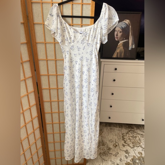 Princess Polly Hera Maxi Dress White Floral 6 - Picture 3 of 16